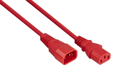 Picture of Kabelmeister SK1430-R030 kabel zasilajce Czerwony 3 m IEC C14 IEC C13