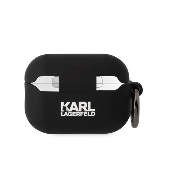 Picture of Karl Lagerfeld 3D Logo NFT Choupette Head Silicone Case for AirPods Pro 2 / Black
