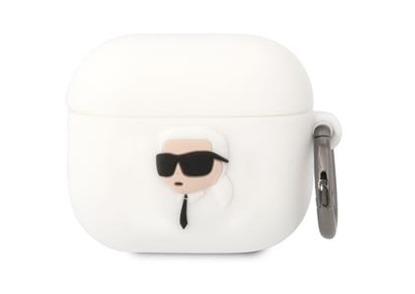 Изображение Karl Lagerfeld 3D Logo NFT Karl Head Silicone Case for Apple AirPods 3