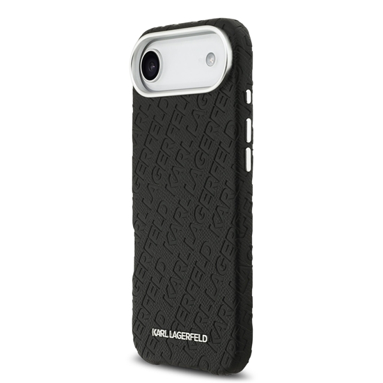 Picture of Karl Lagerfeld Grained PU Repeated Logo MagSafe Case for iPhone Air / black