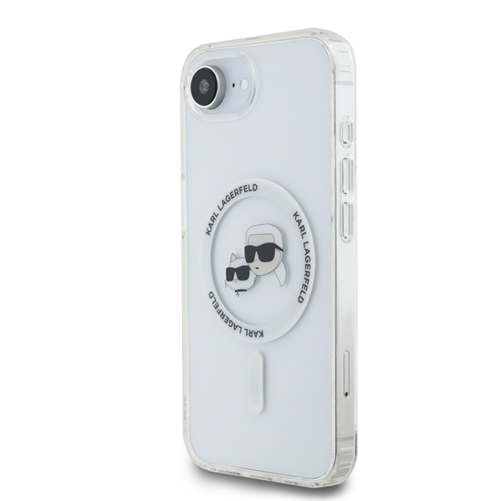 Изображение Karl Lagerfeld IML K&CH Heads Metal Frame MagSafe Case for Apple iPhone 16e