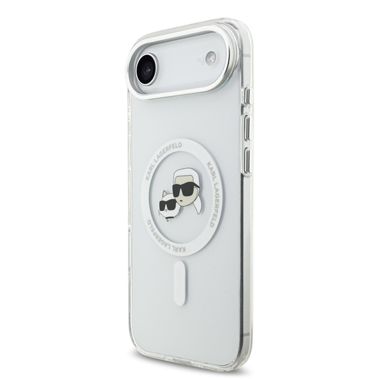 Изображение Karl Lagerfeld IML K&CH Heads Metal Frame MagSafe Case for iPhone Air / Transparent