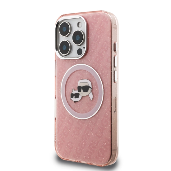 Изображение Karl Lagerfeld IML K&CH Heads Repeated Logo MagSafe Case for Apple iPhone 16 Pro