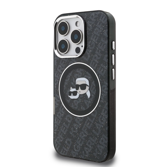 Picture of Karl Lagerfeld IML K&CH Heads Repeated Logo MagSafe Case for Apple iPhone 16 Pro Max