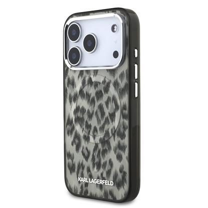 Attēls no Karl Lagerfeld IML Leopard MagSafe Case for iPhone 17 Pro / brown