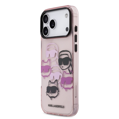 Attēls no Karl Lagerfeld IML Multi K&CH Heads Case for iPhone 17 Pro Max / pink