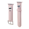 Изображение Karl Lagerfeld Karl and Choupette Head NFT Watch Strap for Apple Watch 38/40/41 / pink
