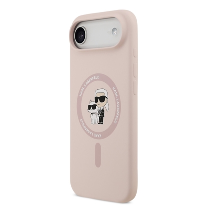 Attēls no Karl Lagerfeld Liquid Silicone Karl and Choupette MagSafe Case for Apple iPhone 17 Air