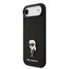 Picture of Karl Lagerfeld Liquid Silicone Metal Ikonik Case for iPhone Air / Black