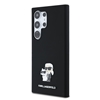 Picture of Karl Lagerfeld Liquid Silicone Metal Karl and Choupette Case for Samsung Galaxy S24 Ultra / black