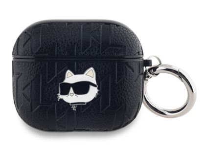 Изображение Karl Lagerfeld PU Embossed and Choupette Head Case for Apple AirPods 3