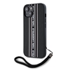 Изображение Karl Lagerfeld PU Saffiano Athleisure Stripe and Strap Case for iPhone 15 / pink