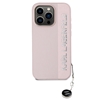 Picture of Karl Lagerfeld PU Saffiano Rhinestone Charm Case for iPhone 15 Pro / Pink