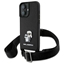 Attēls no Karl Lagerfeld Saffiano Crossbody Strap Metal Karl and Choupette Case for Apple iPhone 16