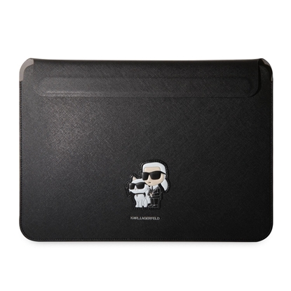 Attēls no Karl Lagerfeld Saffiano Karl and Choupette Computer Sleeve 13/14" / black