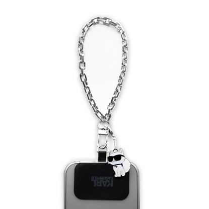 Picture of Karl Lagerfeld Universal Hand Strap Choupette / silver