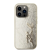 Изображение Karl Lagerfeld Wrinkled PU Signature Logo Case for iPhone 15 Pro / gold