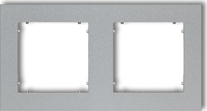 Attēls no Karlik MINI Ramka podwójna srebrny metalik (7MR-2)