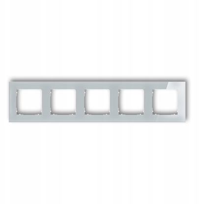 Attēls no Karlik Ramka uniwersalna piciokrotna kwadratowa - efekt szka (ramka: szara spód: biay) 15-0-IRSK-5