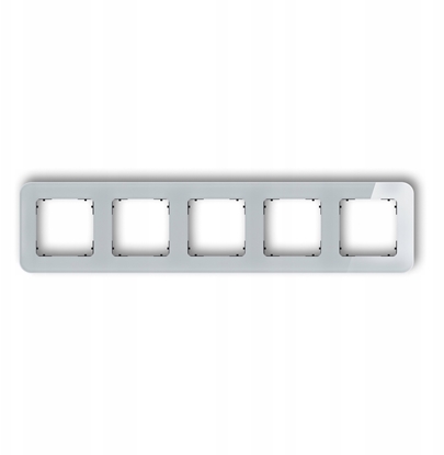 Attēls no Karlik Ramka uniwersalna piciokrotna zaokrglona - efekt szka (ramka: szara spód: czarny) 15-12-IRSZ-5