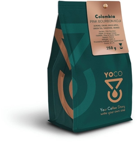 Изображение Kawa ziarnista YoCo Coffee Colombia Pink Bourbon Koji Filter 250g