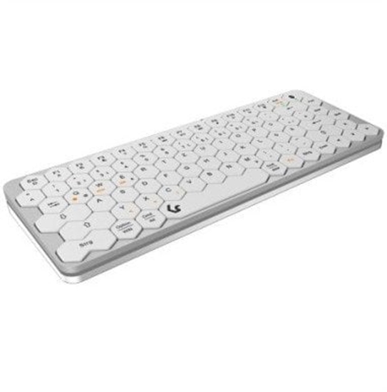 Picture of Keysonic KSK-5020BT-S tastatūra Birojs Bluetooth sistēma QWERTZ Vācu Alumīnijs, Balts