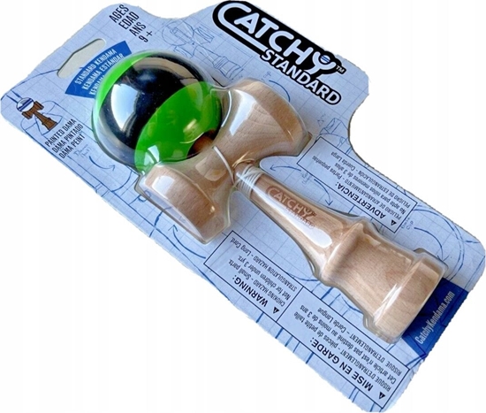 Picture of Kendama zabawka drewniany/zielony