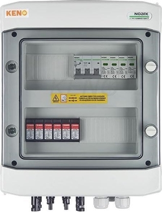 Изображение Keno Rozdzielnica przyczeniowa DC+AC KENO z ogranicznikiem przepi 1000V typu 2, 2x acuch PV, 2x MPPT // ogr. AC typ 2, 25A 3-F