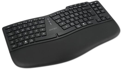 Изображение Klawiatura Kensington Pro Fit Ergo KB675 EQ TKL klawiatura Dom/Biuro USB + RF Wireless + Bluetooth QWERTZ niemiecki czarny