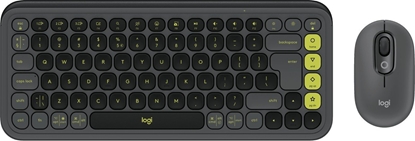 Attēls no Klaviatūra + Pele Logitech POP ICON COMBO Graphite Green US
