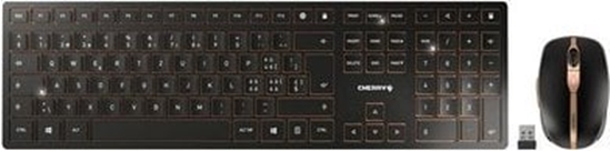 Picture of Klawiatura + mysz Cherry CHERRY DW 9100 SLIM klawiatura RF Wireless + Bluetooth QWERTZ Swiss Czarny