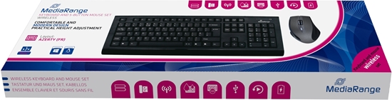 Picture of Klawiatura + mysz MediaRange Zestaw klawiatur + optymalna 5-przyciskowa mysz bezprzewodowa sw