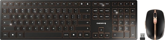 Picture of Klawiatura Cherry Cherry CHERRY DW 9000 SLIM EU LAYOUT/KEYBOARD AND MOUSE SET USB BLACK IN