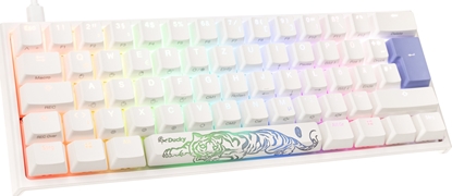 Picture of Klawiatura Ducky Ducky One 2 Pro Mini White Edition Gaming Tastatur, RGB LED - Cherry Blue