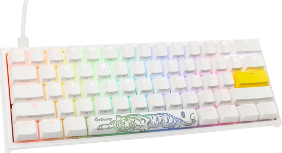 Picture of Klawiatura Ducky Ducky One 2 Pro Mini White Edition Gaming Tastatur, RGB LED - Cherry Blue (US)