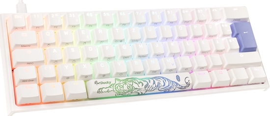 Picture of Klawiatura Ducky Ducky One 2 Pro Mini White Edition Gaming Tastatur, RGB LED - Cherry Brown