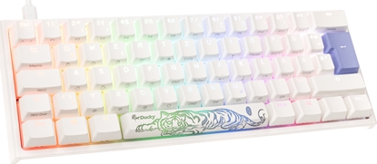 Picture of Klawiatura Ducky Ducky One 2 Pro Mini White Edition Gaming Tastatur, RGB LED - Cherry Silent Red