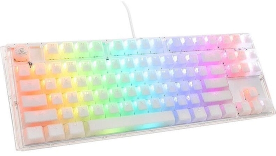 Picture of Klawiatura Ducky Ducky One 3 Aura White TKL Gaming Tastatur, RGB LED - MX-Speed-Silver (US)