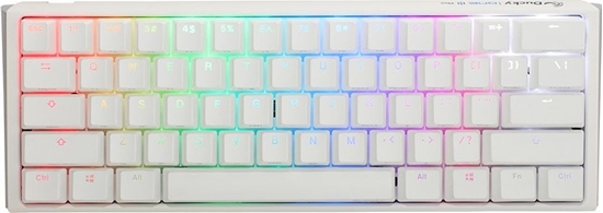 Picture of Klawiatura Ducky Ducky One 3 Classic Pure White Mini Gaming Tastatur, RGB LED - MX-Silent-Red
