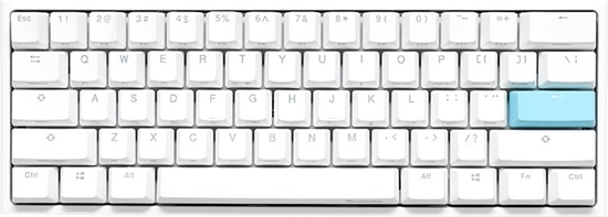 Picture of Klawiatura Ducky One 2 Pro Mini White Edition Gaming klawiatura RGB LED - Kailh Brown (US)