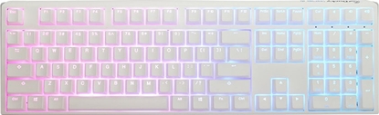Attēls no Klawiatura Ducky One 3 Classic Pure White Gaming Tastatur, RGB LED - MX-Silent-Red
