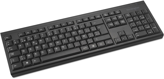 Picture of Klawiatura Kensington KB150 EQ - klawiatura - full size - bezprzewodowy - 2.4 GHz - AZERTY - Belgia - retail - karton certyfikowany FSC