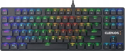 Attēls no Klawiatura Defender Klawiatura bezprzewodowa Defender CLEIKOS GK-135 mechaniczna bluetooth + 2.4 GHz + kabel Gaming RGB outemu