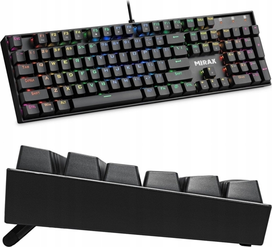 Picture of Klawiatura Defender Klawiatura przewodowa Defender MIRAX GK-352 MECHANICZNA podwietlana gaming RGB outemu blue