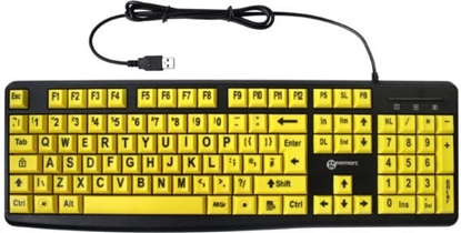 Изображение Klawiatura MediaRange Geemarc Klawiatura z duymi klawiszami (g) + du czcionk