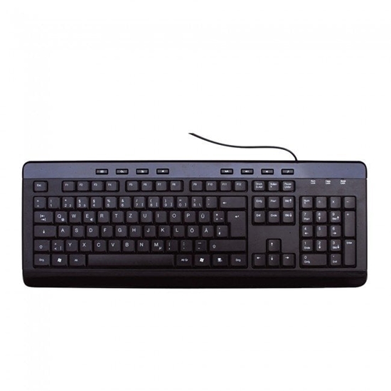 Picture of Mediarange Tastatur Multimedia Keyboard black QWERTY GR