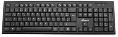 Изображение Klawiatura MediaRange Klawiatura Wireless czarny QWERTY GR