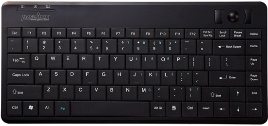 Picture of Klawiatura Perixx Klawiatura trackball Periboard 505H Plus, USB, czarny - PERIBOARD-505H Plus