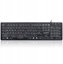 Picture of Klawiatura Perixx PERIBOARD-317, DE, illuminated keyboard, USB wired, large block letters, black (ukad niemiecki)