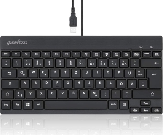 Picture of Klawiatura Perixx Perixx PERIBOARD-326 DE, Illuminated USB keyboard, wired, black